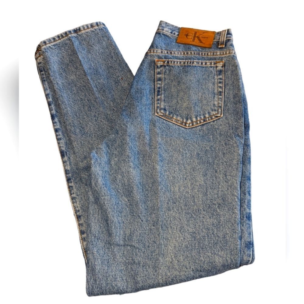 Calvin Klein vintage‎ women's stonewash denim high waisted jeans size 10